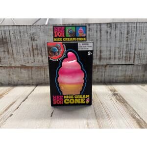 NEE DOH Nice Cream Cone Sensory Squish Toy NIB RARE